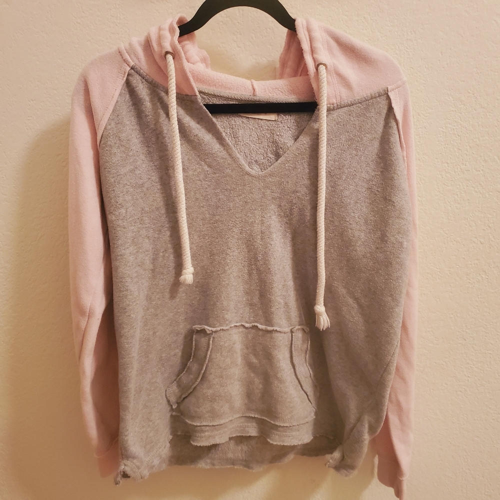 Ocean drive clothing co gray pink hoodie